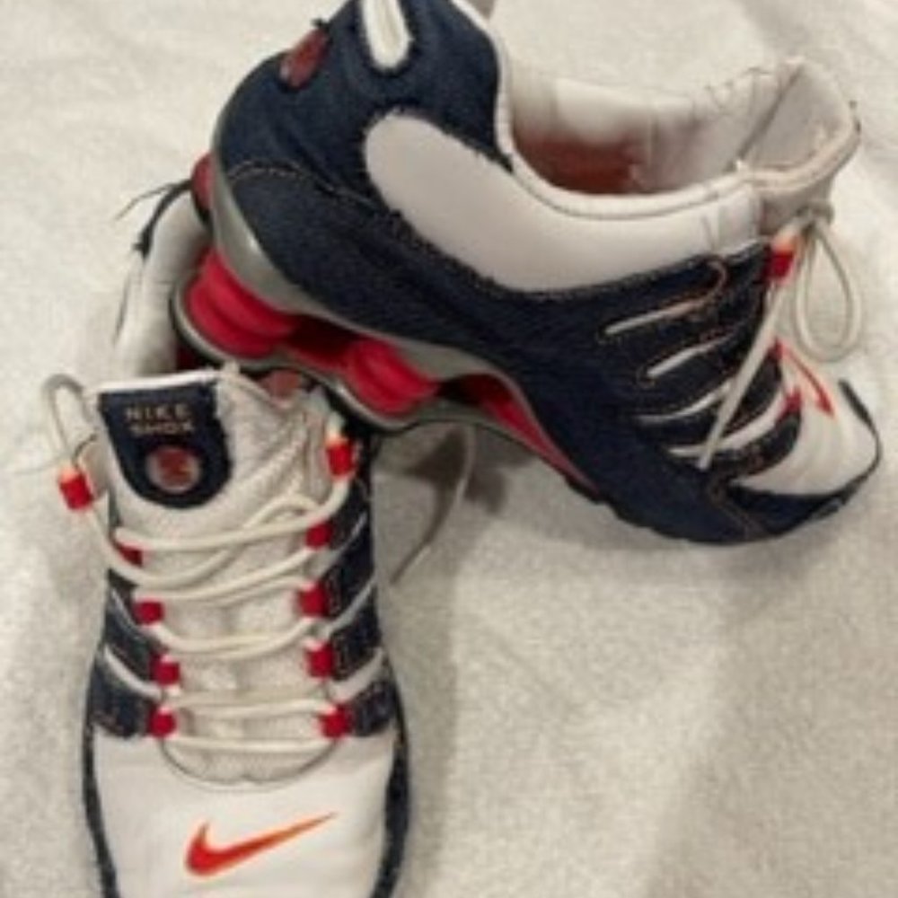 Nike Womens Shox NZ LE - 309246 163 - White / Blue Denim - Size: 8 - RARE